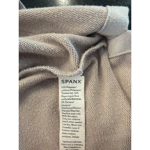 SPANX Women’s Oversized Neutral Taupe Long Sleeve Top - Lg - Picture 4 of 5